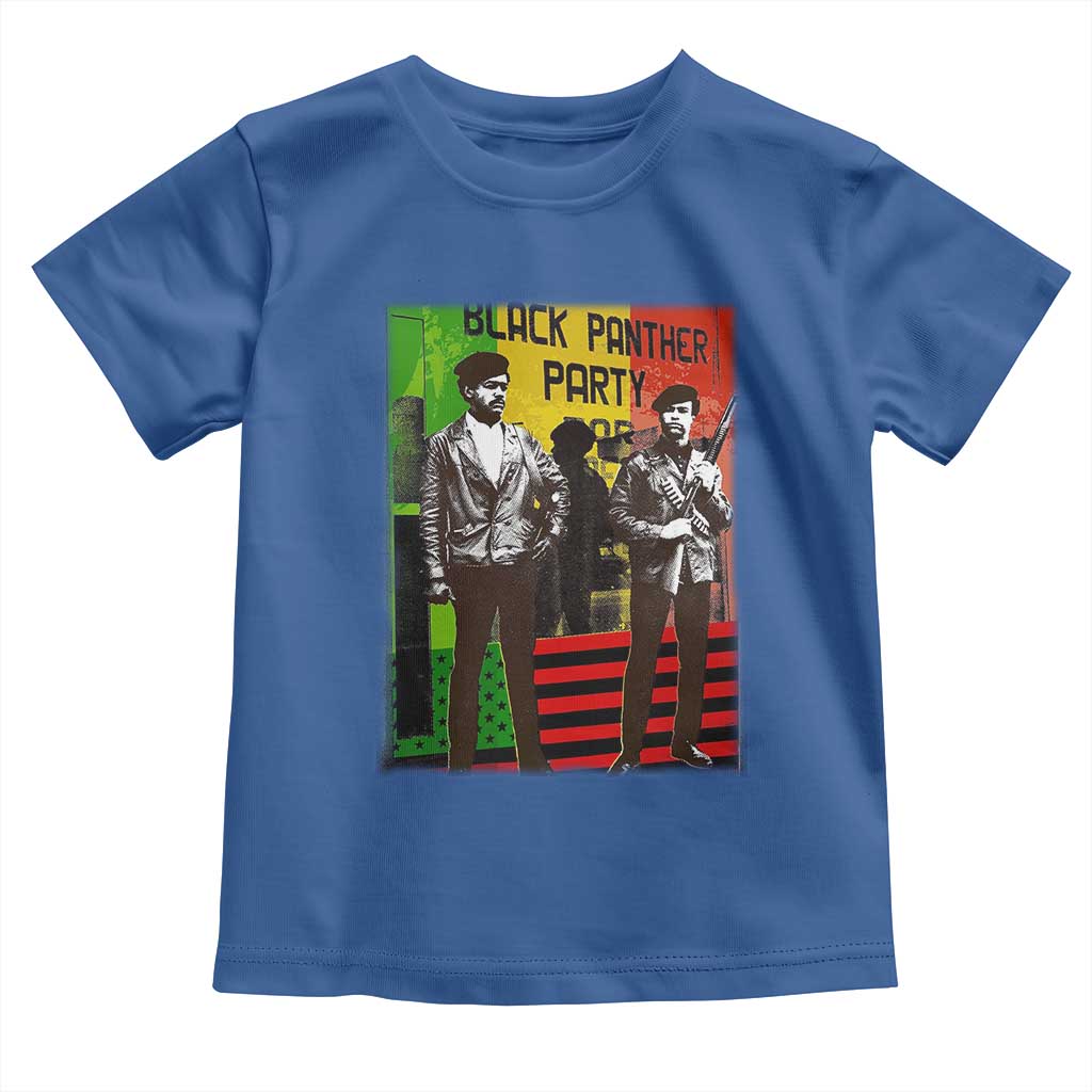 Vintage Black Panther Party Toddler T Shirt Black History Self Defense Huey Newton Bobby Seale