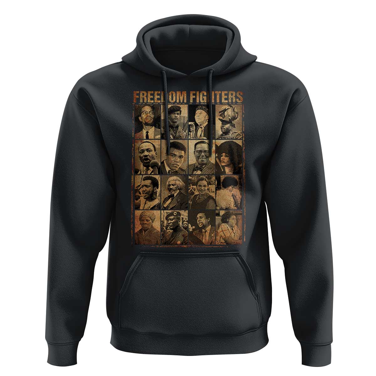 Black Freedom Fighters Hoodie Huey P. Newton Bobby Seale Black History Month Juneteenth