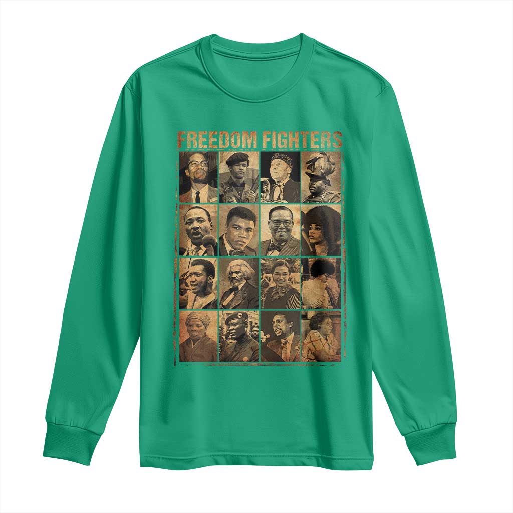 Black Freedom Fighters Long Sleeve Shirt Huey P. Newton Bobby Seale Black History Month Juneteenth