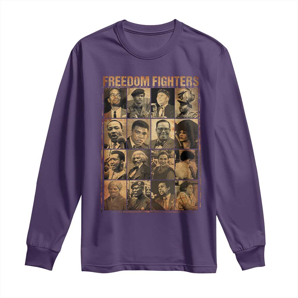 Black Freedom Fighters Long Sleeve Shirt Huey P. Newton Bobby Seale Black History Month Juneteenth