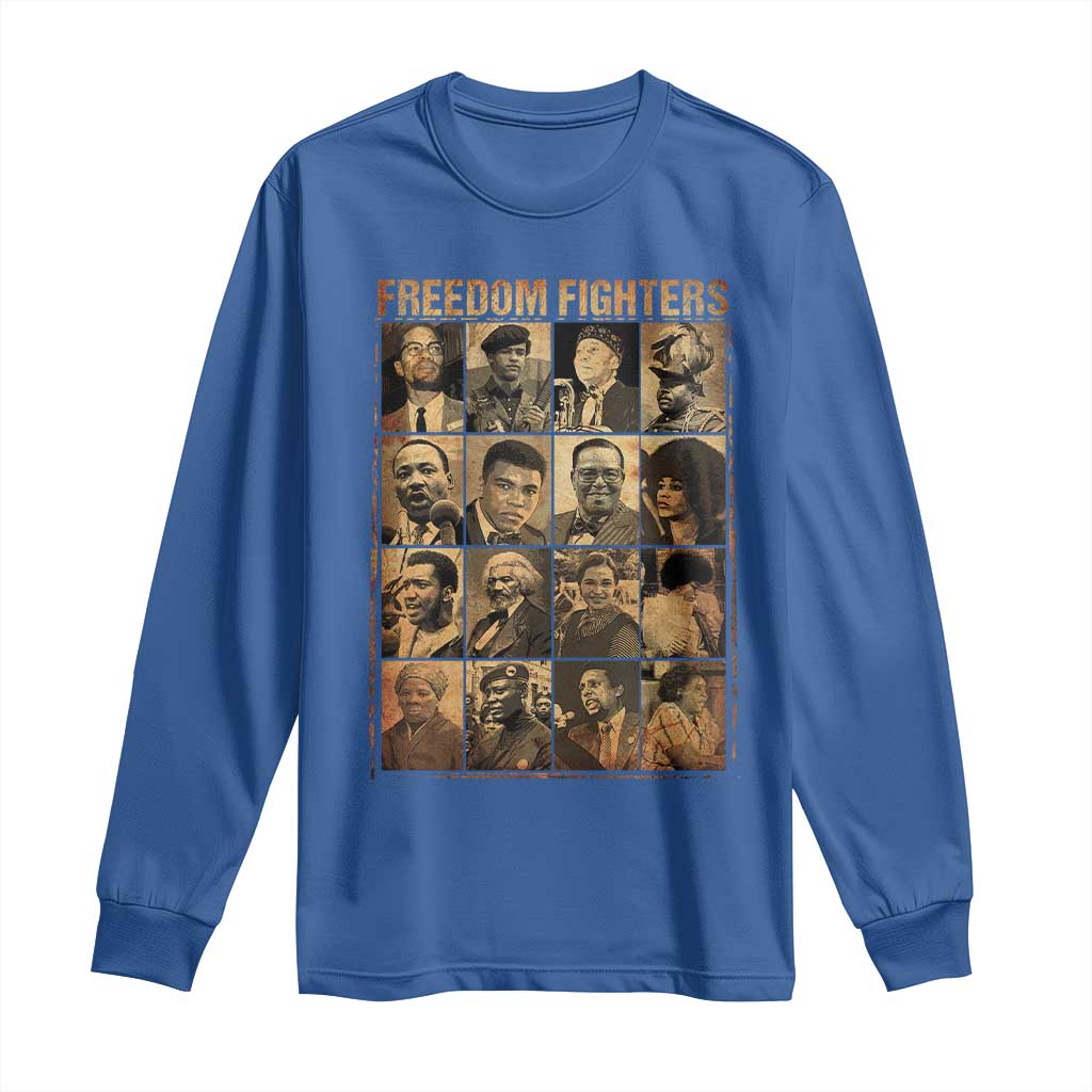 Black Freedom Fighters Long Sleeve Shirt Huey P. Newton Bobby Seale Black History Month Juneteenth