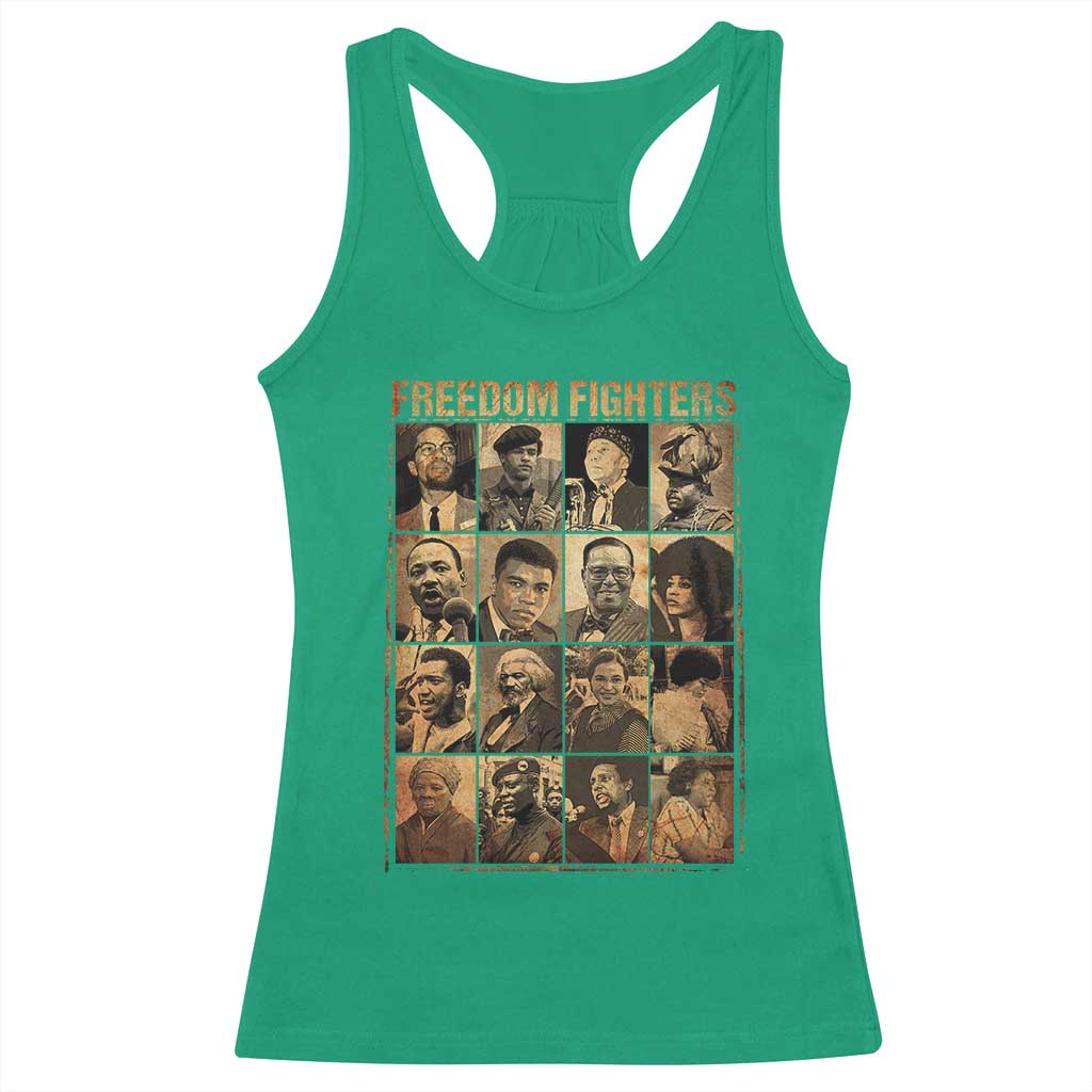 Black Freedom Fighters Racerback Tank Top Huey P. Newton Bobby Seale Black History Month Juneteenth