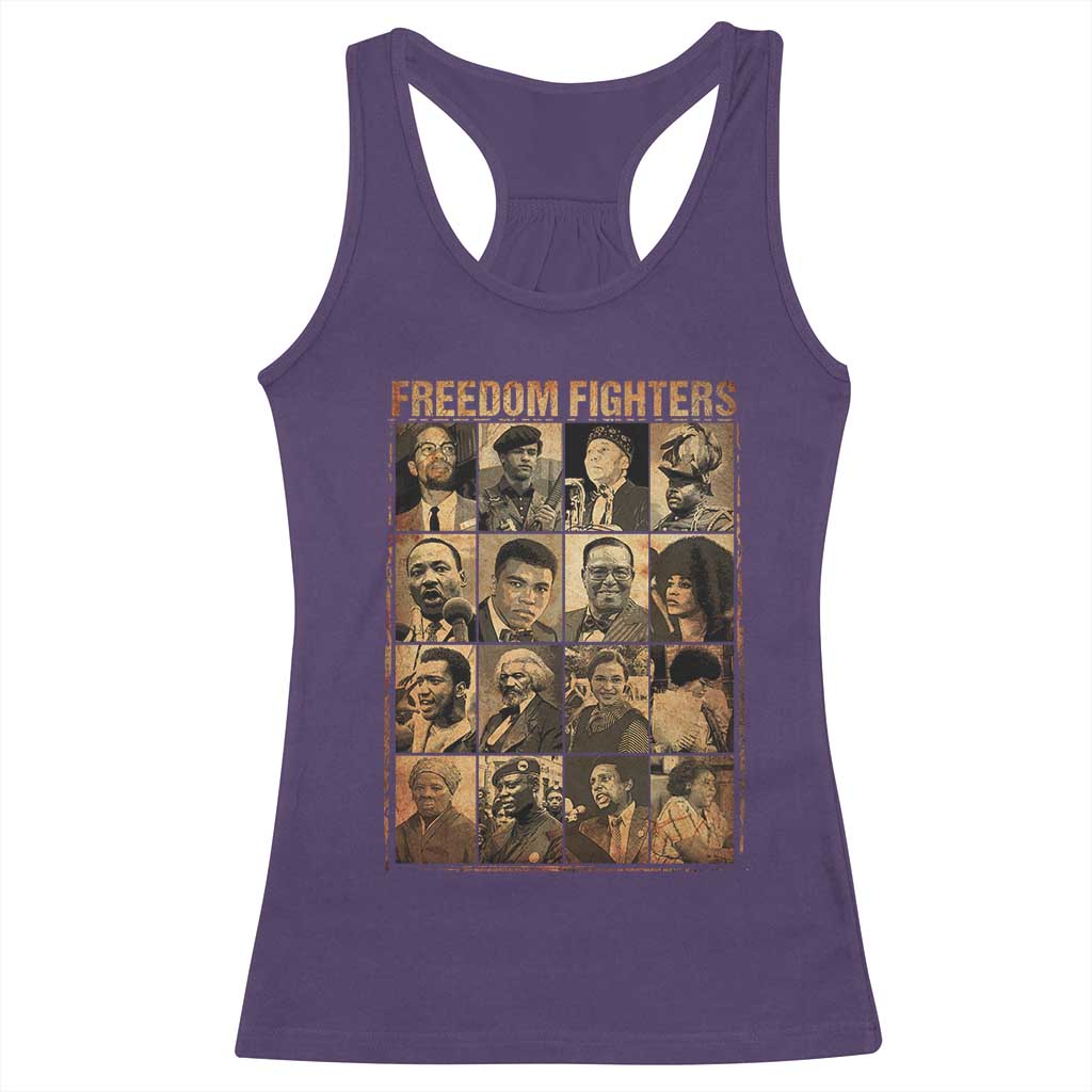 Black Freedom Fighters Racerback Tank Top Huey P. Newton Bobby Seale Black History Month Juneteenth