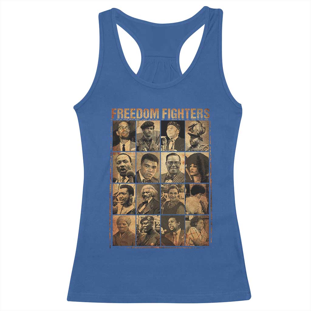 Black Freedom Fighters Racerback Tank Top Huey P. Newton Bobby Seale Black History Month Juneteenth