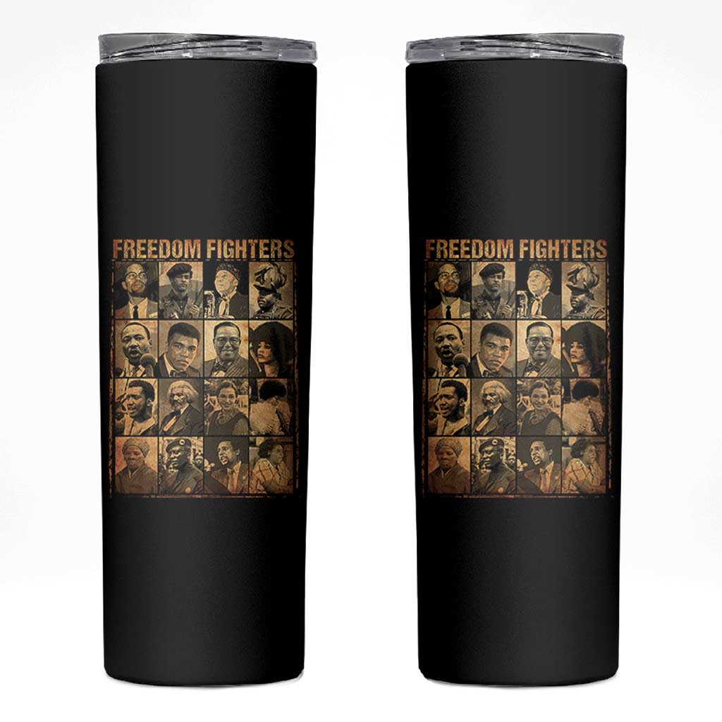 Black Freedom Fighters Skinny Tumbler Huey P. Newton Bobby Seale Black History Month Juneteenth