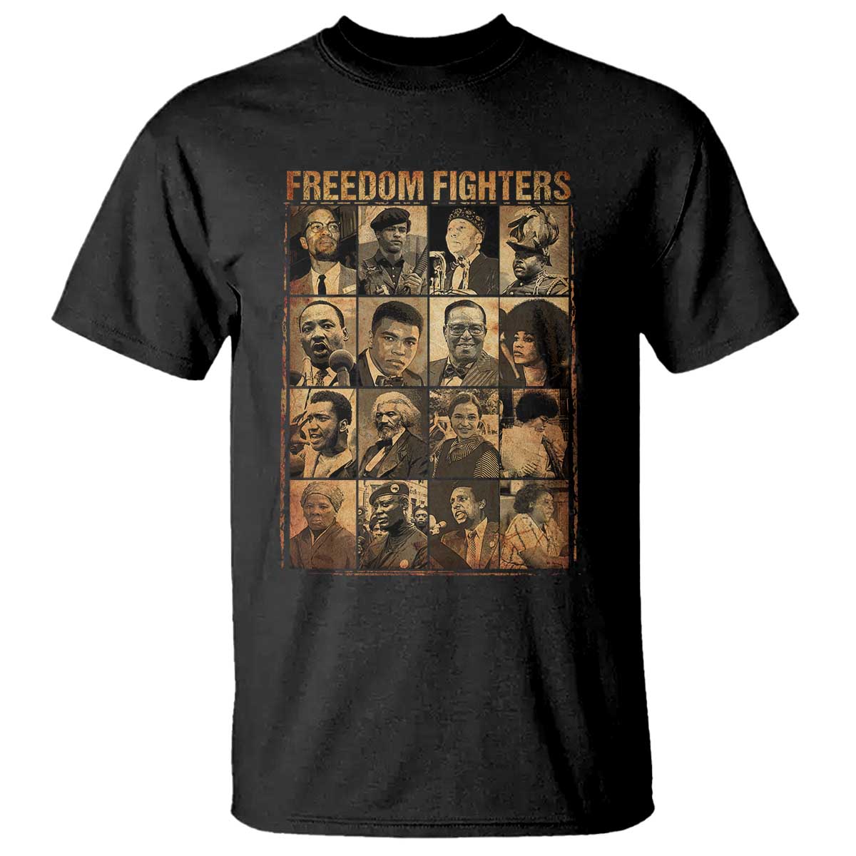Black Freedom Fighters T Shirt Huey P. Newton Bobby Seale Black History Month Juneteenth