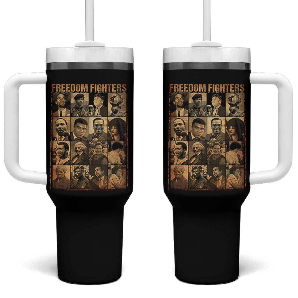 Black Freedom Fighters Tumbler With Handle Huey P. Newton Bobby Seale Black History Month Juneteenth