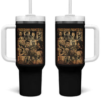 Black Freedom Fighters Tumbler With Handle Huey P. Newton Bobby Seale Black History Month Juneteenth