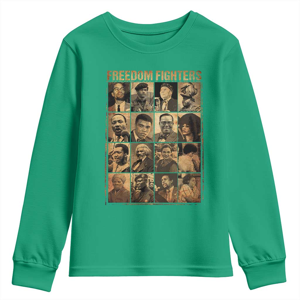 Black Freedom Fighters Youth Sweatshirt Huey P. Newton Bobby Seale Black History Month Juneteenth