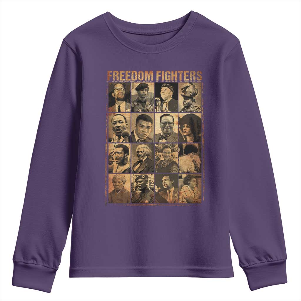 Black Freedom Fighters Youth Sweatshirt Huey P. Newton Bobby Seale Black History Month Juneteenth