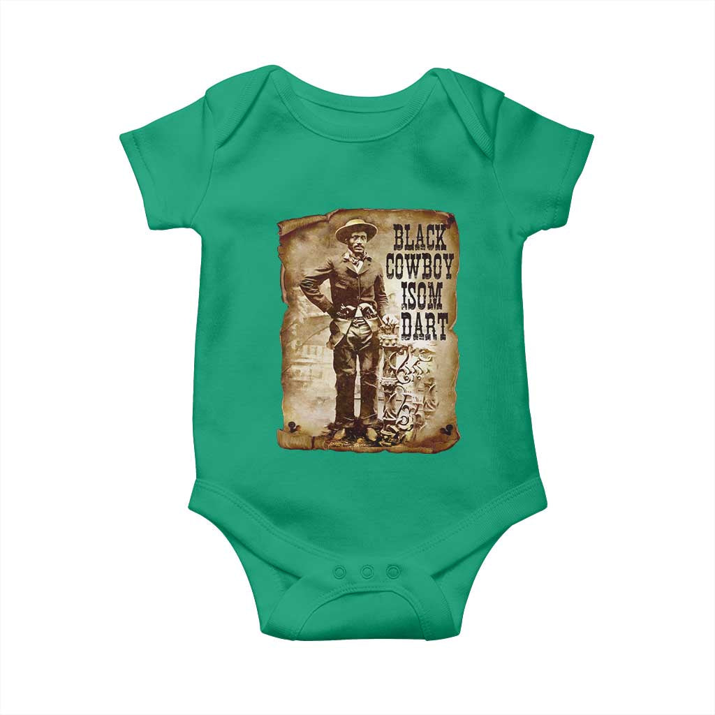 Black Cowboy Isom Dart Baby Onesie African American Cowboys Black History