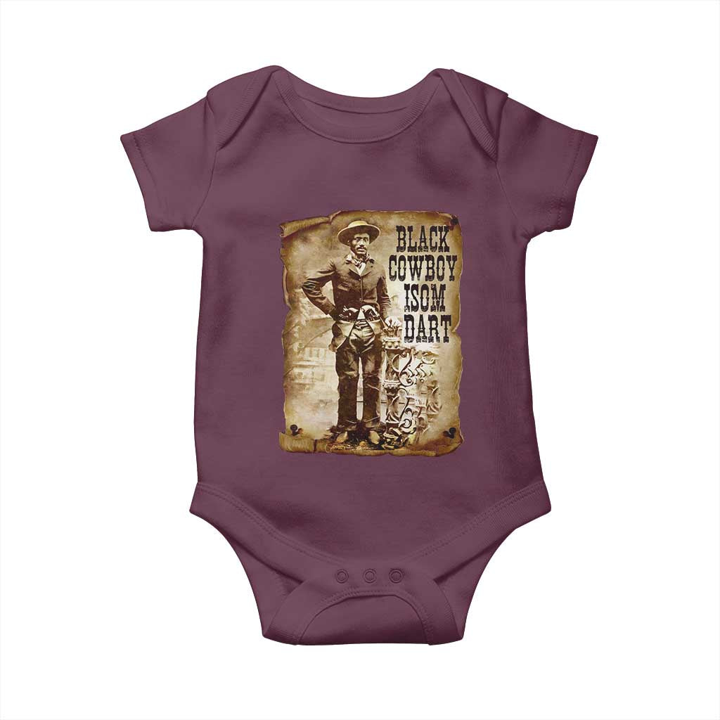 Black Cowboy Isom Dart Baby Onesie African American Cowboys Black History
