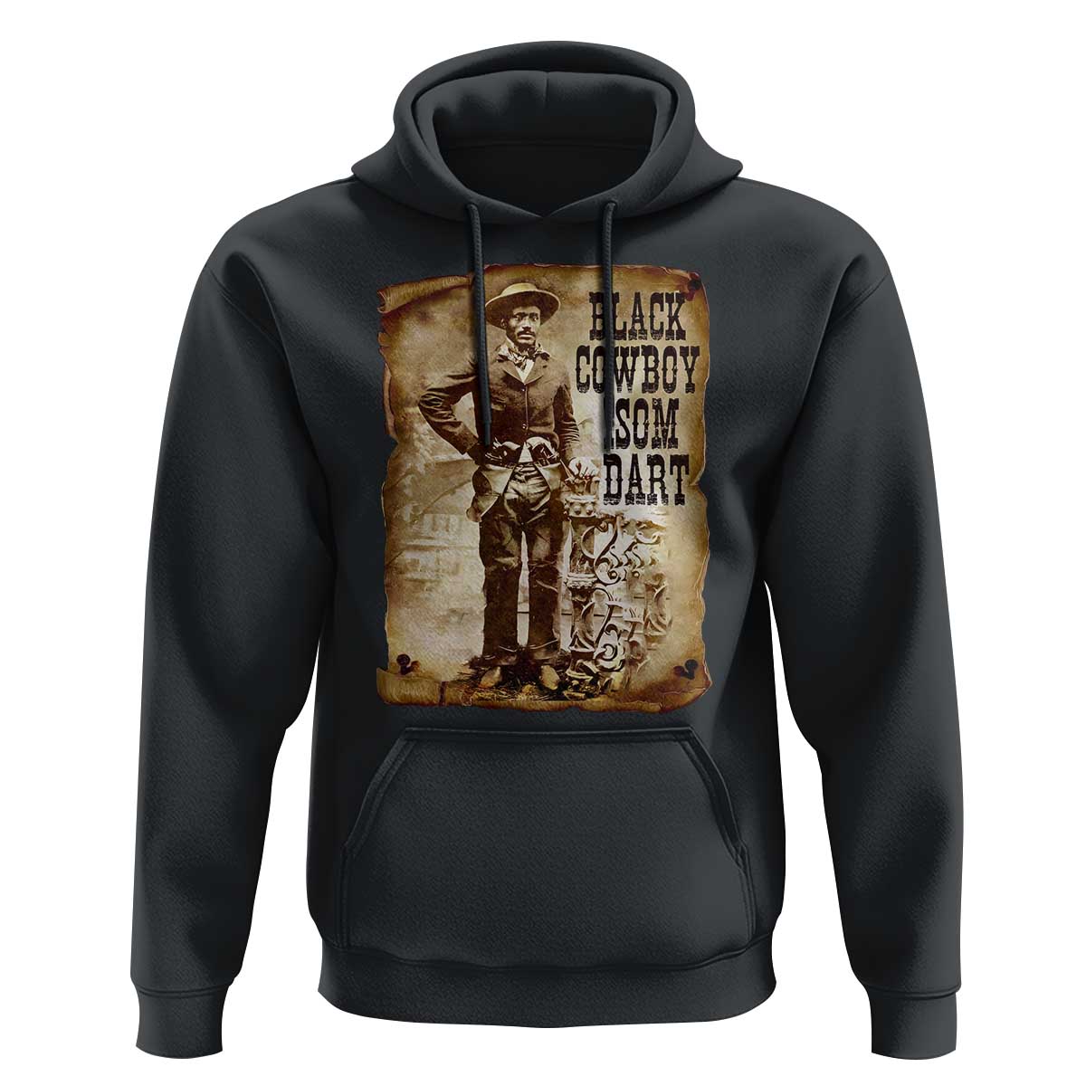 Black Cowboy Isom Dart Hoodie African American Cowboys Black History