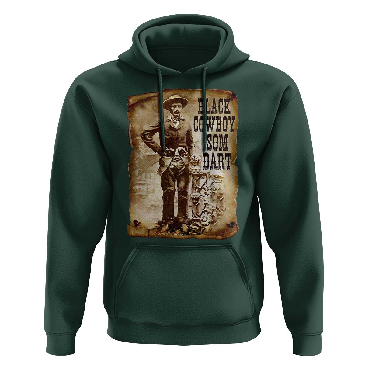 Black Cowboy Isom Dart Hoodie African American Cowboys Black History