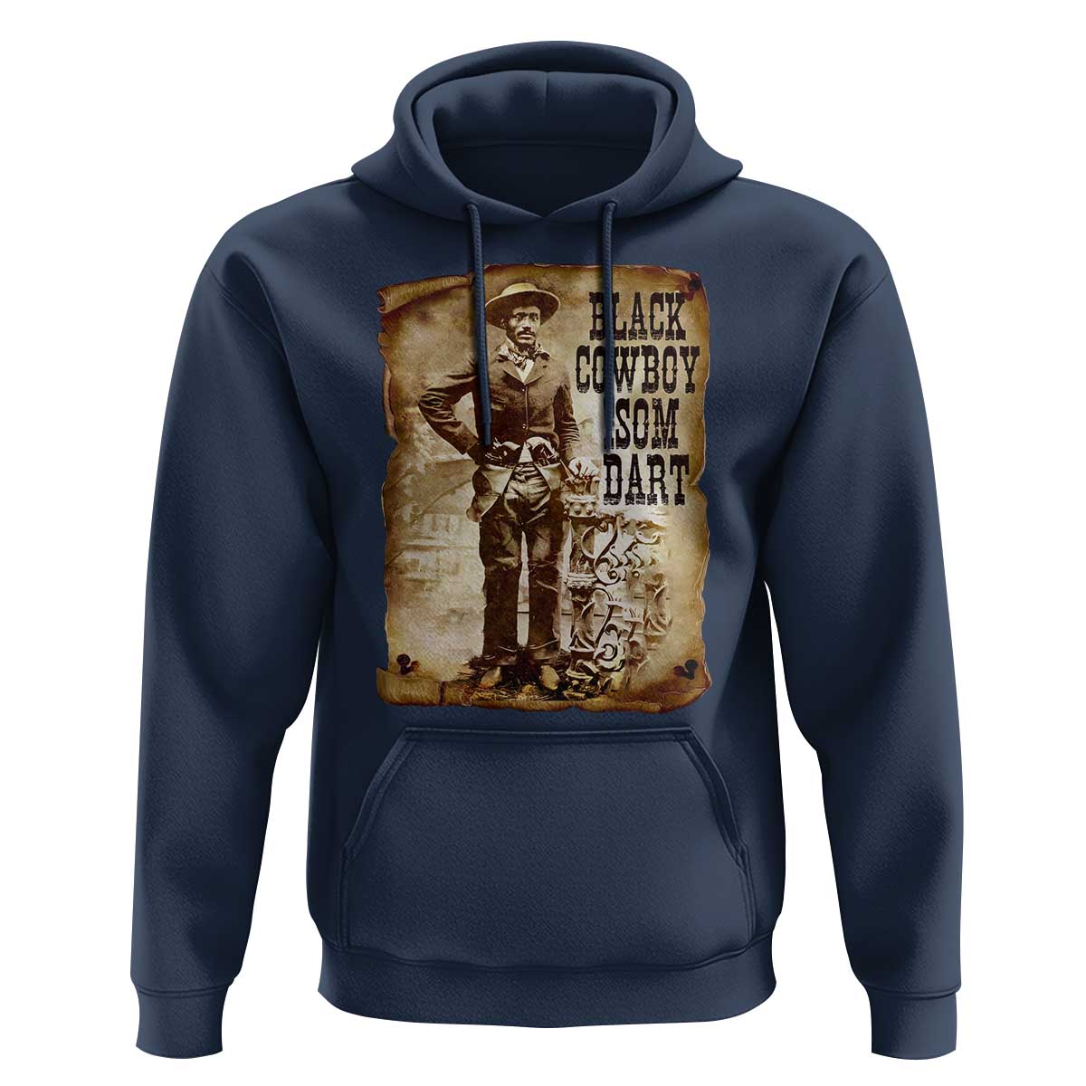 Black Cowboy Isom Dart Hoodie African American Cowboys Black History