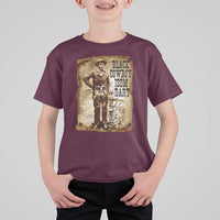 Black Cowboy Isom Dart T Shirt For Kid African American Cowboys Black History