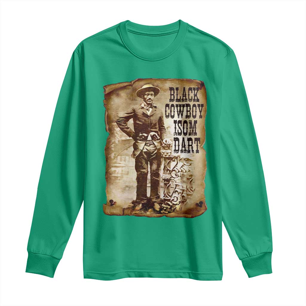 Black Cowboy Isom Dart Long Sleeve Shirt African American Cowboys Black History