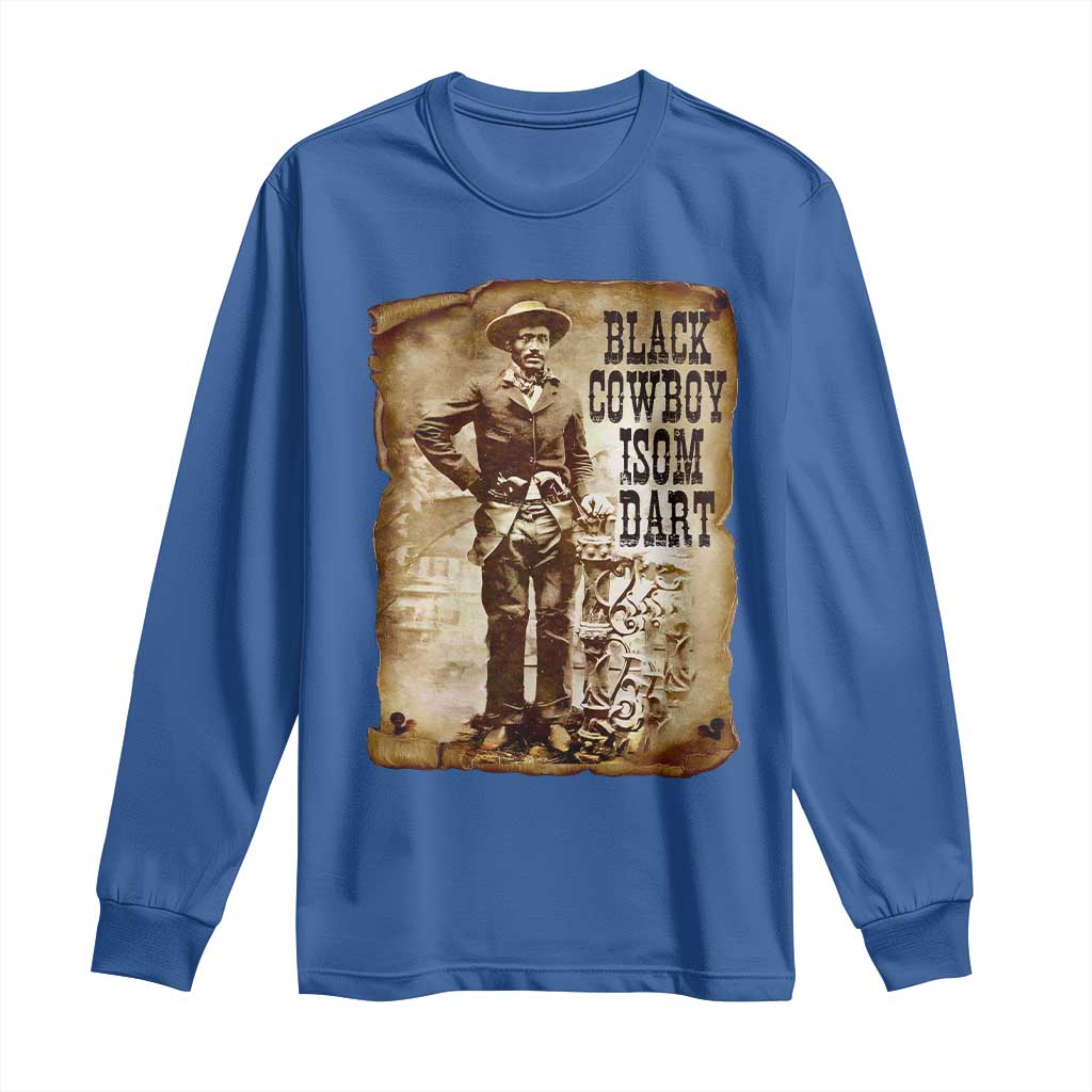 Black Cowboy Isom Dart Long Sleeve Shirt African American Cowboys Black History