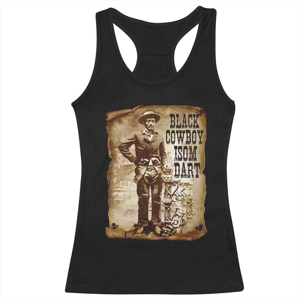 Black Cowboy Isom Dart Racerback Tank Top African American Cowboys Black History
