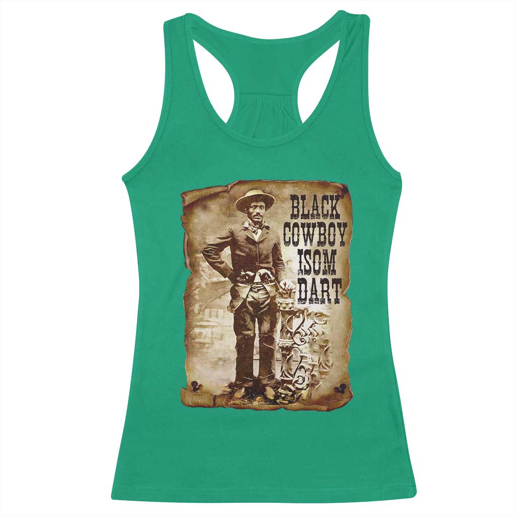 Black Cowboy Isom Dart Racerback Tank Top African American Cowboys Black History