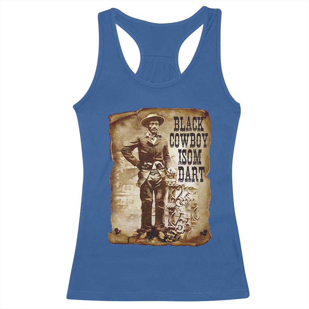 Black Cowboy Isom Dart Racerback Tank Top African American Cowboys Black History