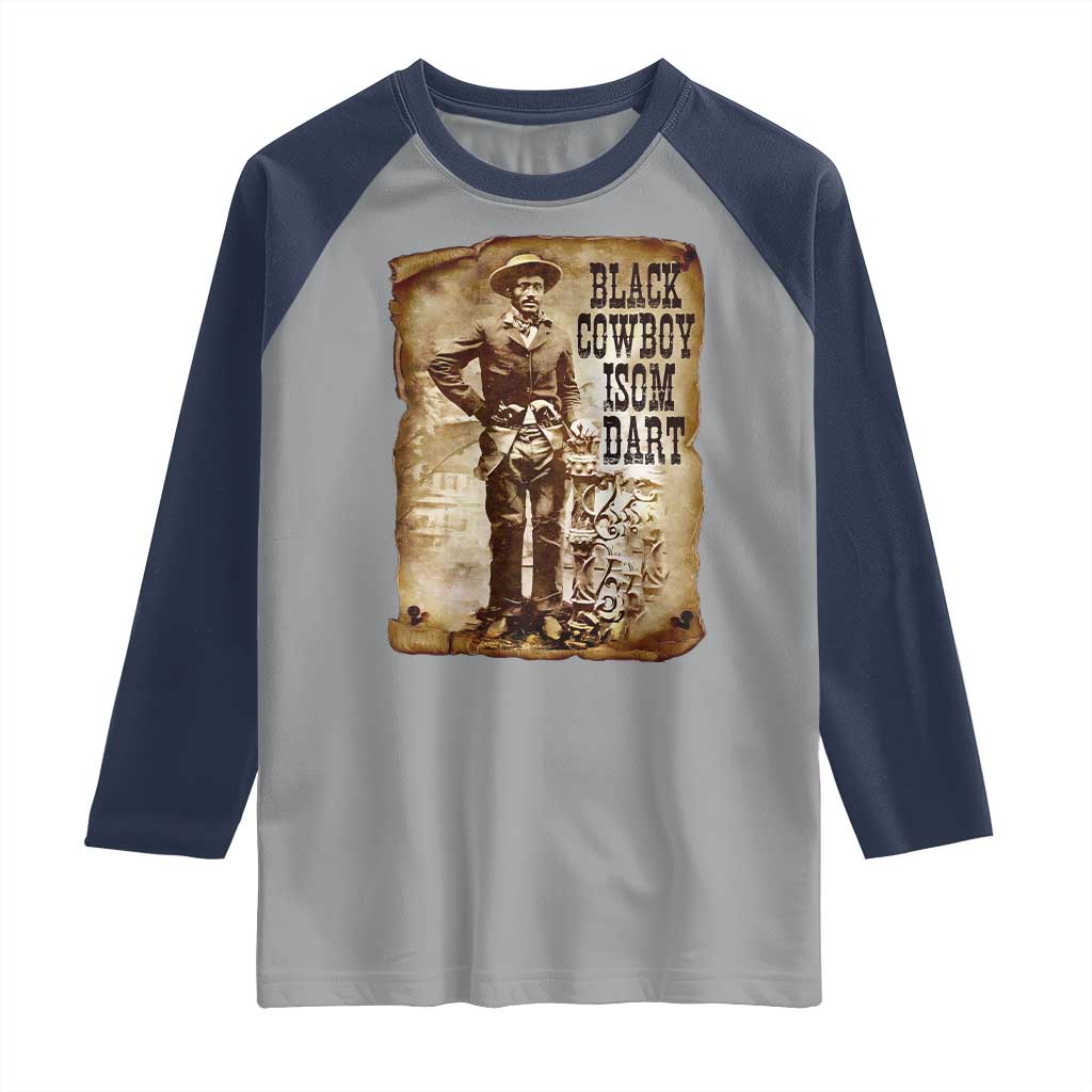Black Cowboy Isom Dart Raglan Shirt African American Cowboys Black History