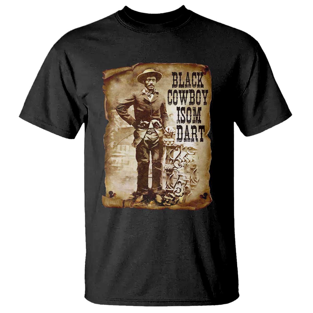 Black Cowboy Isom Dart T Shirt African American Cowboys Black History
