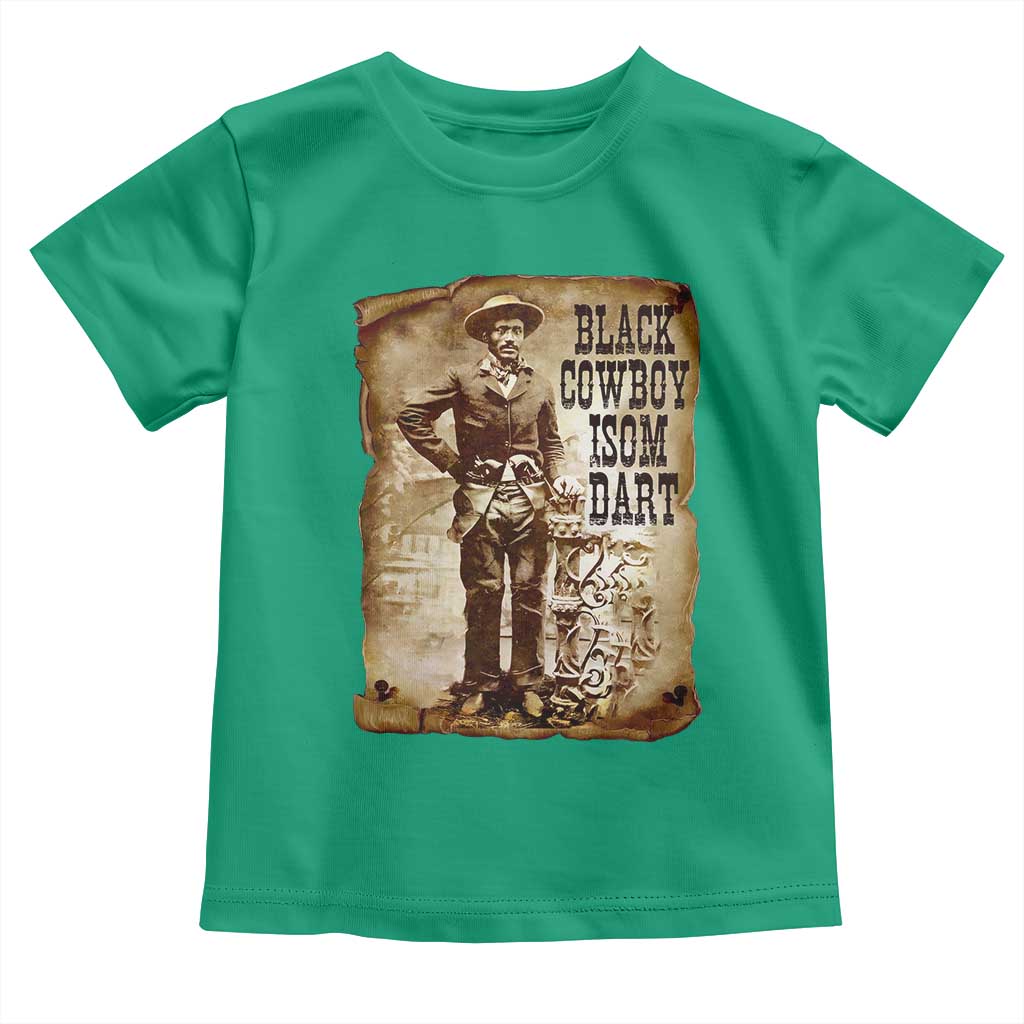 Black Cowboy Isom Dart Toddler T Shirt African American Cowboys Black History