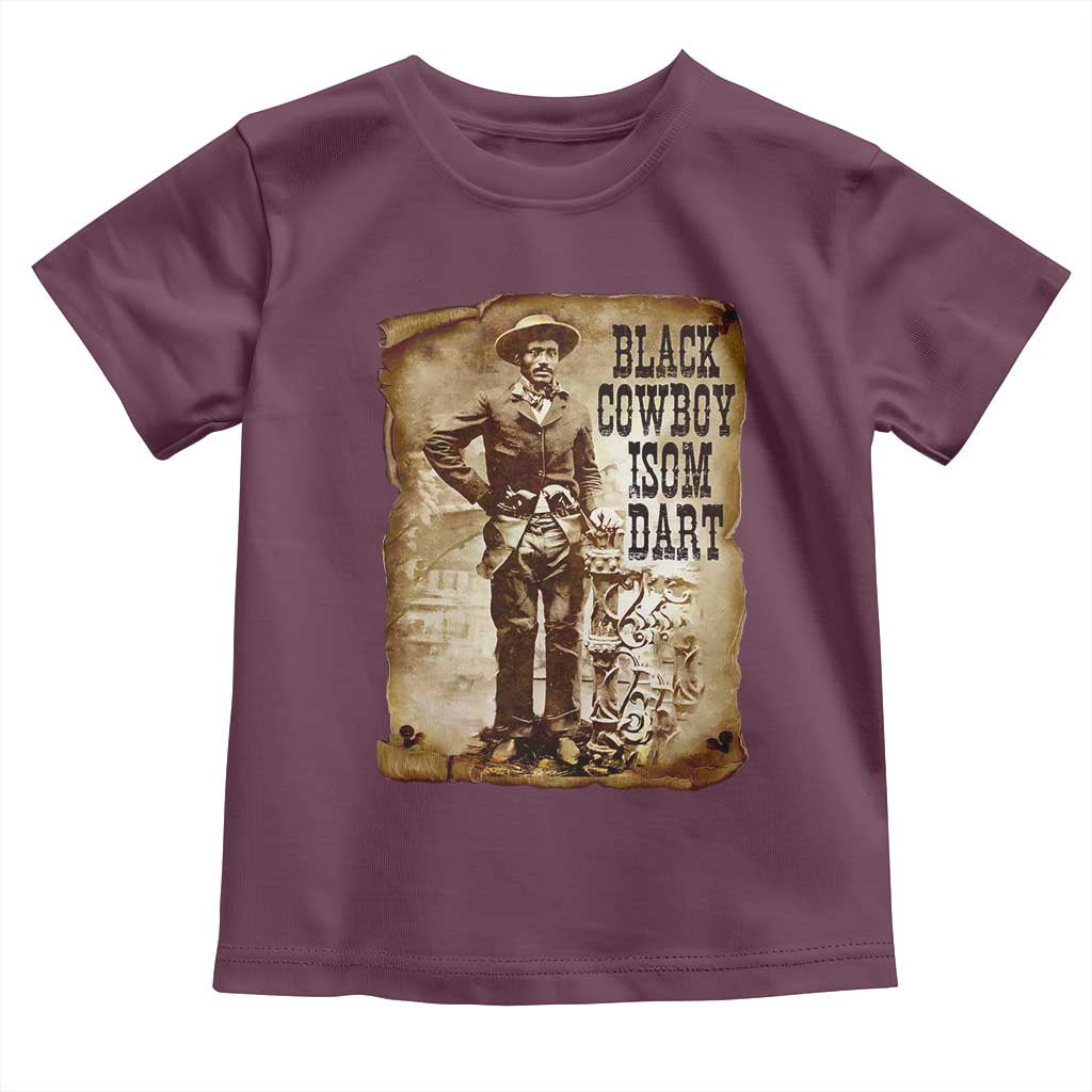 Black Cowboy Isom Dart Toddler T Shirt African American Cowboys Black History