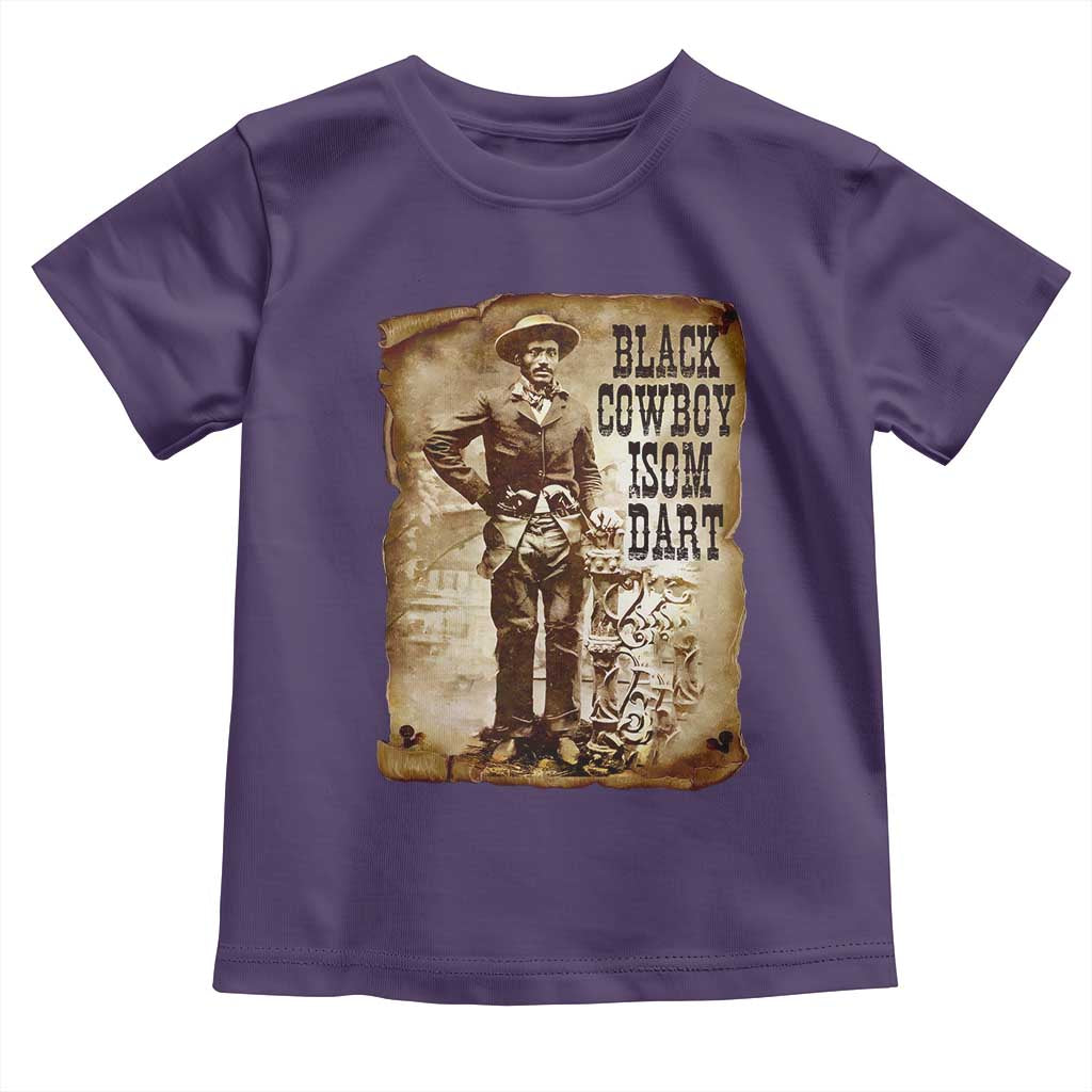 Black Cowboy Isom Dart Toddler T Shirt African American Cowboys Black History