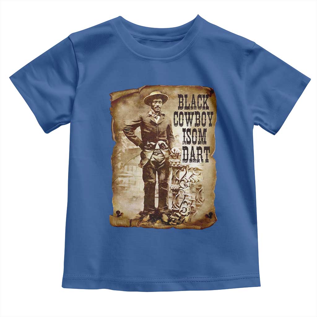 Black Cowboy Isom Dart Toddler T Shirt African American Cowboys Black History