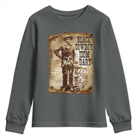 Black Cowboy Isom Dart Youth Sweatshirt African American Cowboys Black History