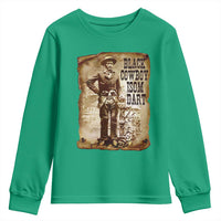 Black Cowboy Isom Dart Youth Sweatshirt African American Cowboys Black History