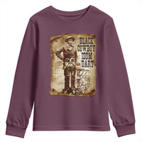 Black Cowboy Isom Dart Youth Sweatshirt African American Cowboys Black History