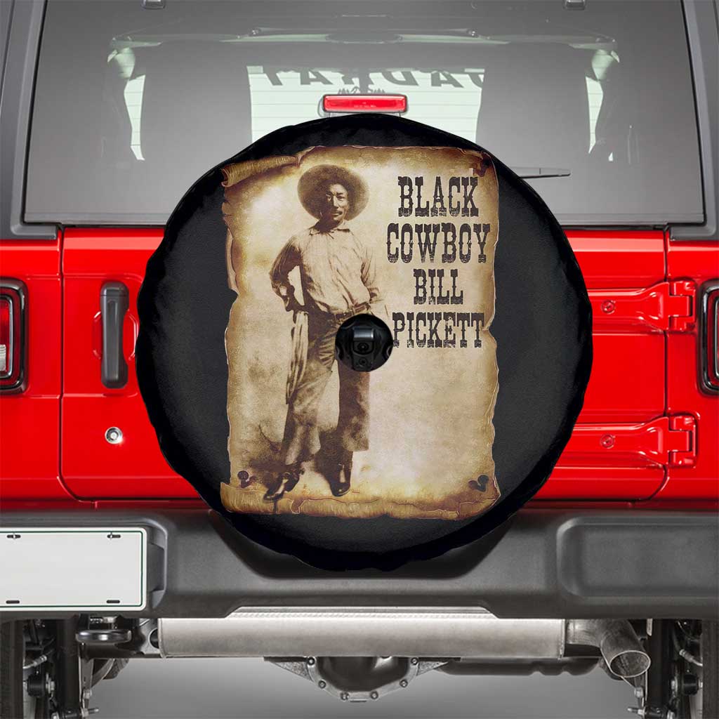 Black Cowboy Bill Pickett Spare Tire Cover African American Cowboys Black History