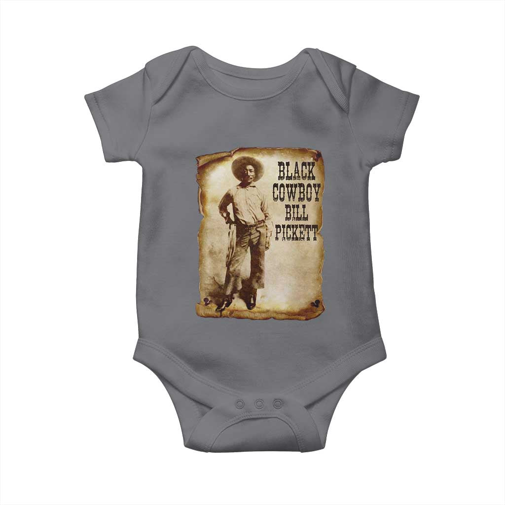 Black Cowboy Bill Pickett Baby Onesie African American Cowboys Black History
