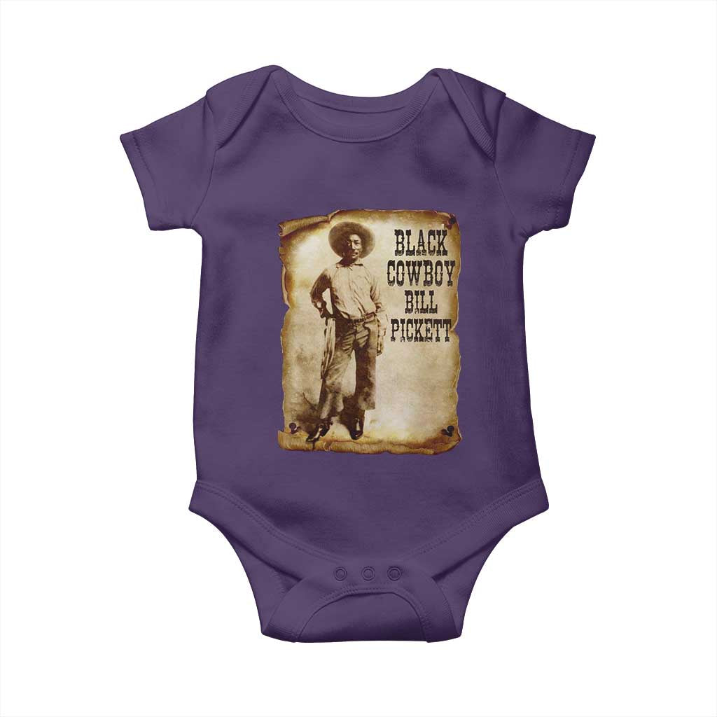Black Cowboy Bill Pickett Baby Onesie African American Cowboys Black History