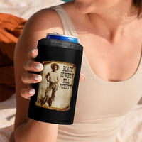 Black Cowboy Bill Pickett 4 in 1 Can Cooler Tumbler African American Cowboys Black History