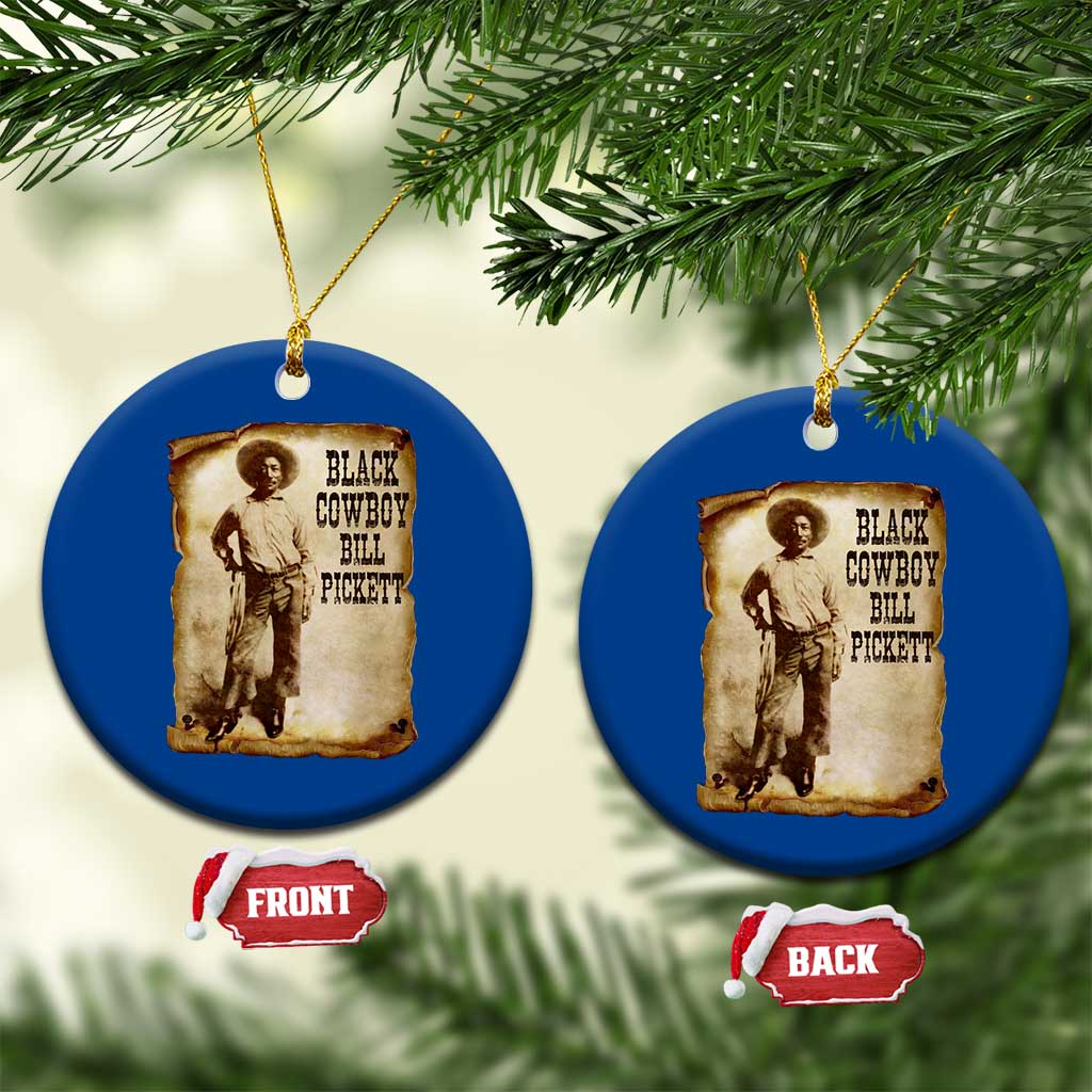 Black Cowboy Bill Pickett Ceramic Ornament African American Cowboys Black History - Wonder Print Shop