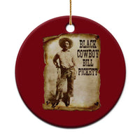 Black Cowboy Bill Pickett Ceramic Ornament African American Cowboys Black History - Wonder Print Shop