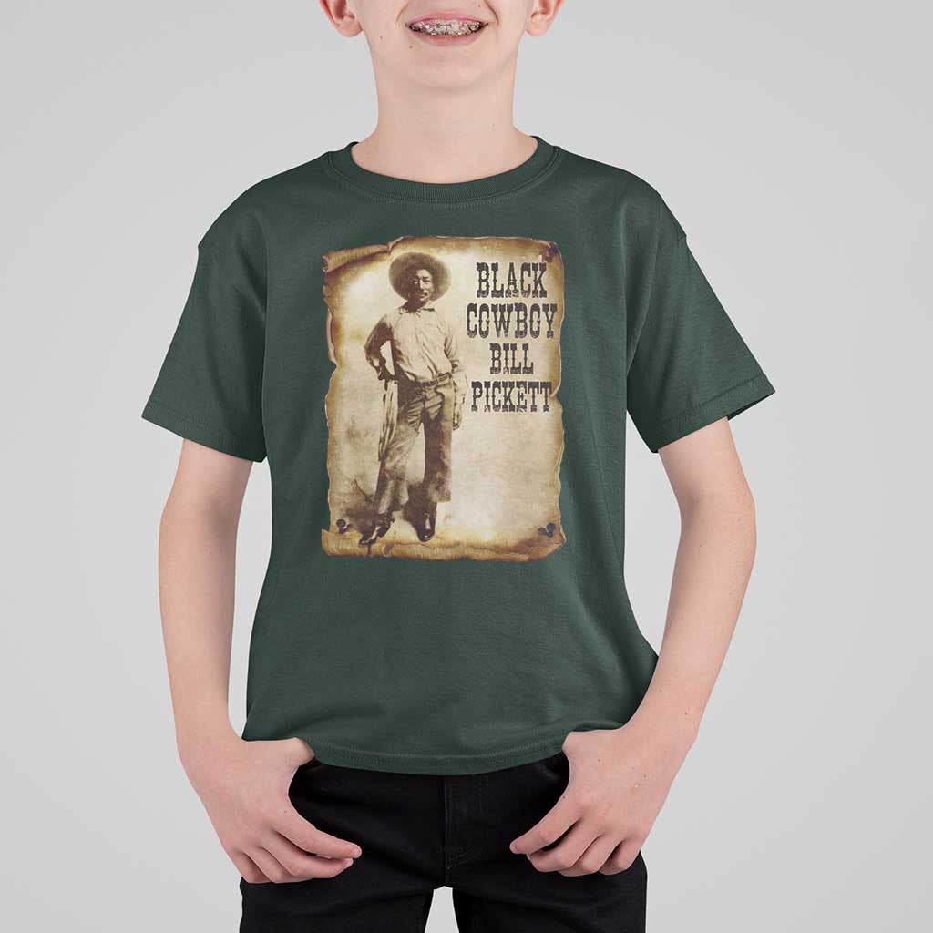 Black Cowboy Bill Pickett T Shirt For Kid African American Cowboys Black History
