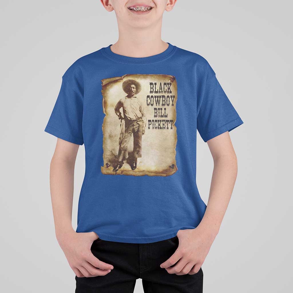 Black Cowboy Bill Pickett T Shirt For Kid African American Cowboys Black History