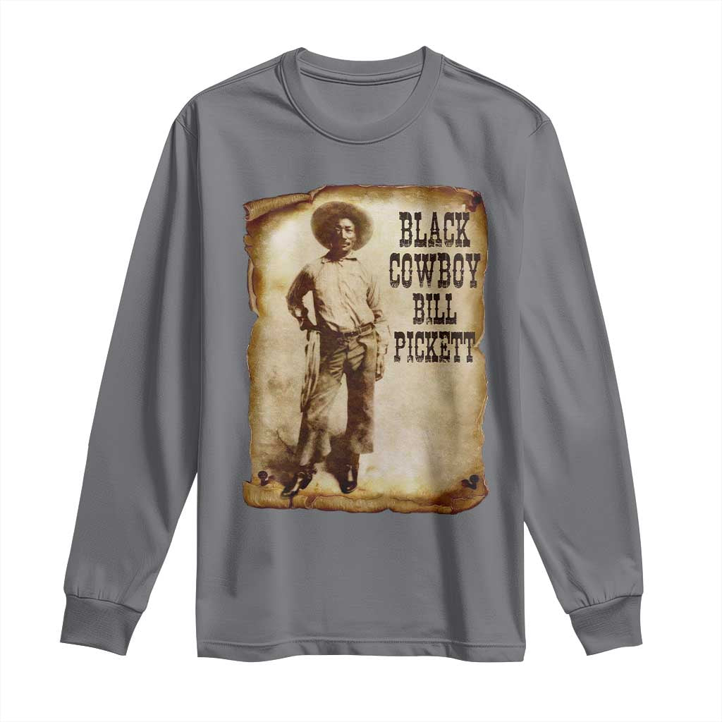 Black Cowboy Bill Pickett Long Sleeve Shirt African American Cowboys Black History