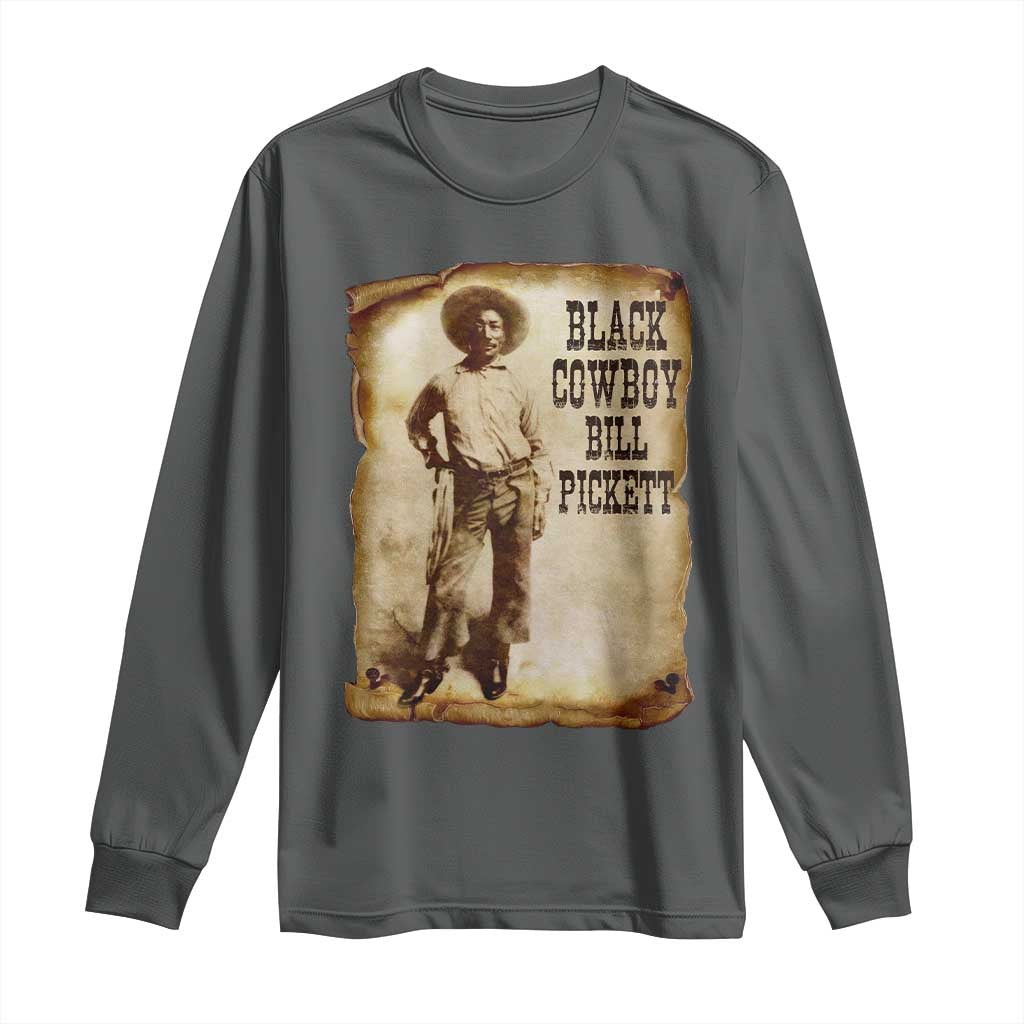 Black Cowboy Bill Pickett Long Sleeve Shirt African American Cowboys Black History