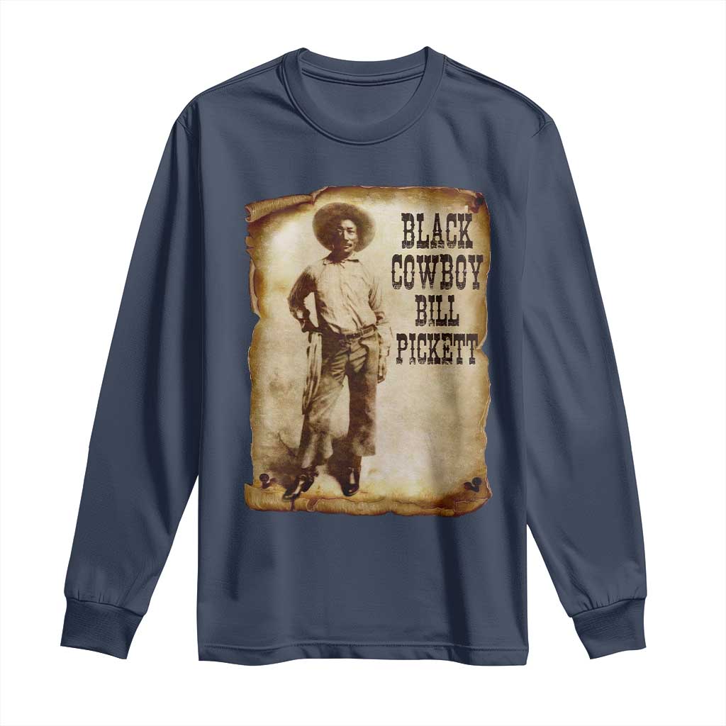Black Cowboy Bill Pickett Long Sleeve Shirt African American Cowboys Black History
