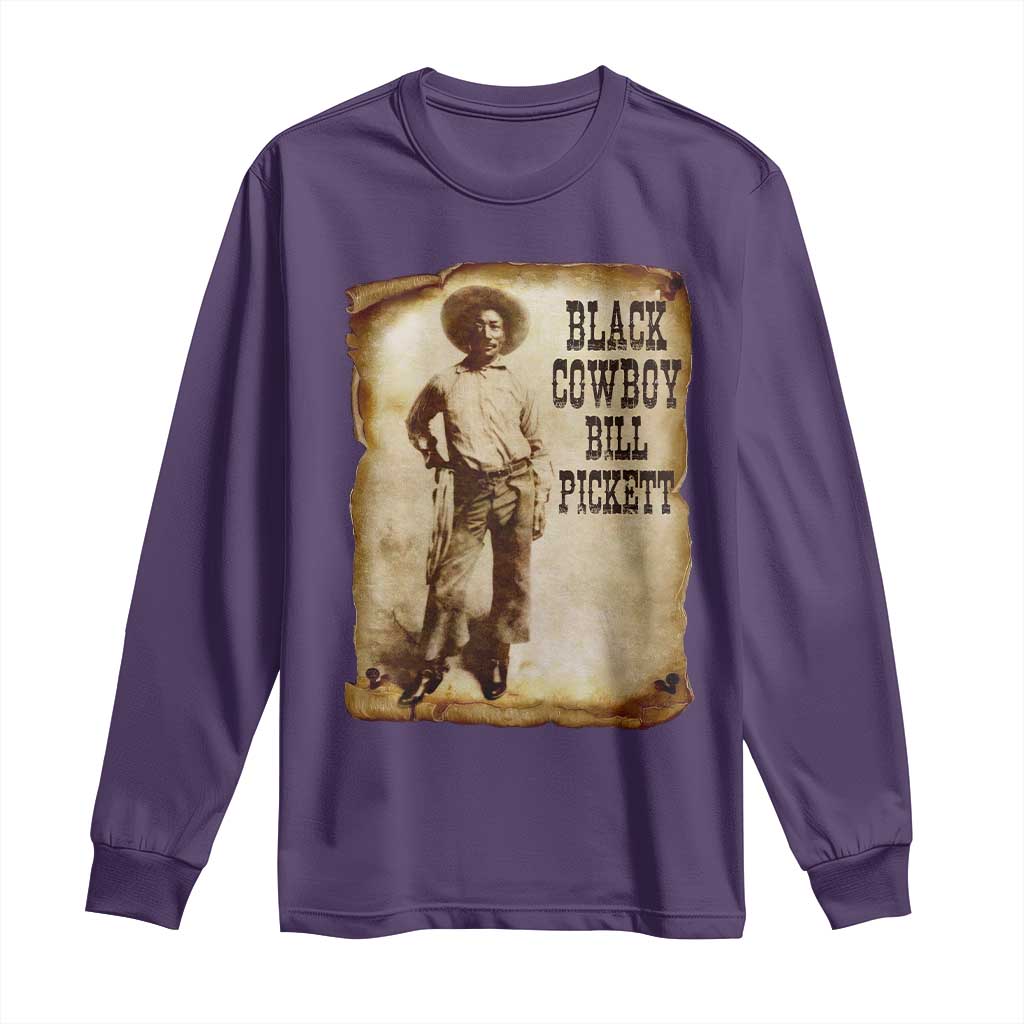 Black Cowboy Bill Pickett Long Sleeve Shirt African American Cowboys Black History