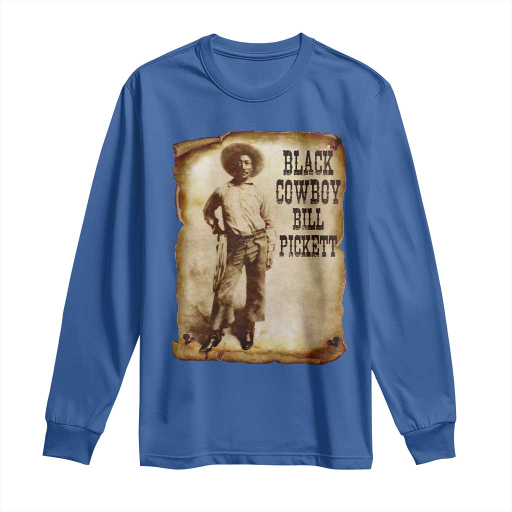 Black Cowboy Bill Pickett Long Sleeve Shirt African American Cowboys Black History