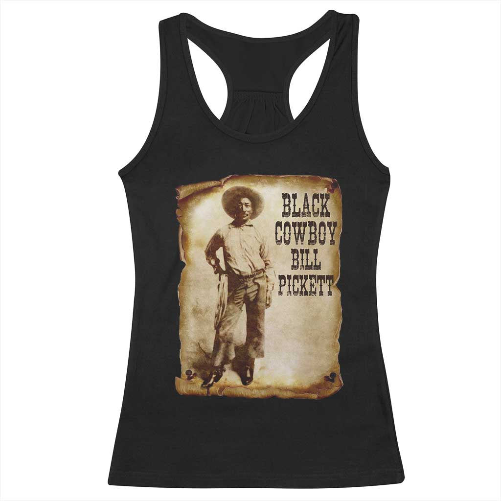 Black Cowboy Bill Pickett Racerback Tank Top African American Cowboys Black History