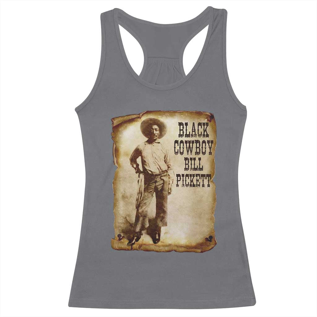 Black Cowboy Bill Pickett Racerback Tank Top African American Cowboys Black History