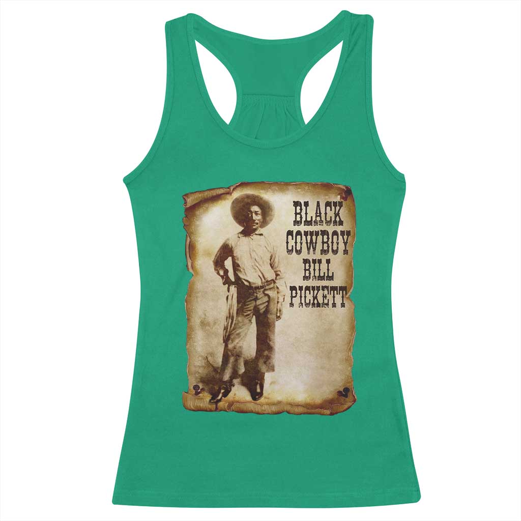 Black Cowboy Bill Pickett Racerback Tank Top African American Cowboys Black History
